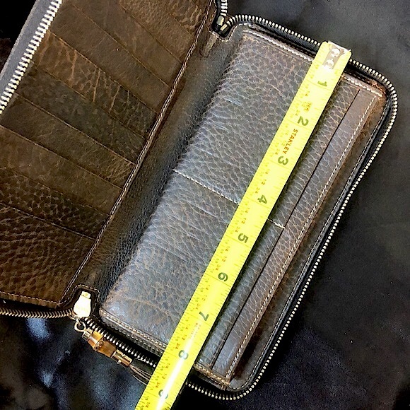 GUCCI Bamboo Zipper Pull GG Web Canvas and Leather Continental Wallet and Clutch - Picture 16 of 17